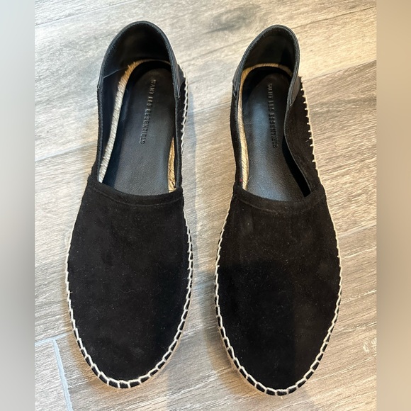 WANT LES ESSENTIELS black suede and velvet espadrilles, size 40 - Picture 1 of 5